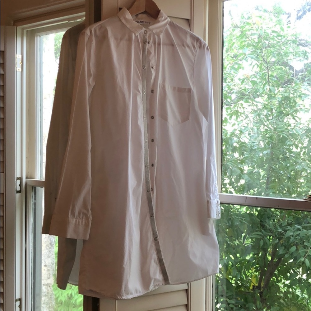 Zara button down dress